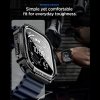 SPIGEN RUGGED ARMOR & TEMPERED GLASS APPLE WATCH ULTRA 1 / 2 / 3 (49 MM) MATTE BLACK